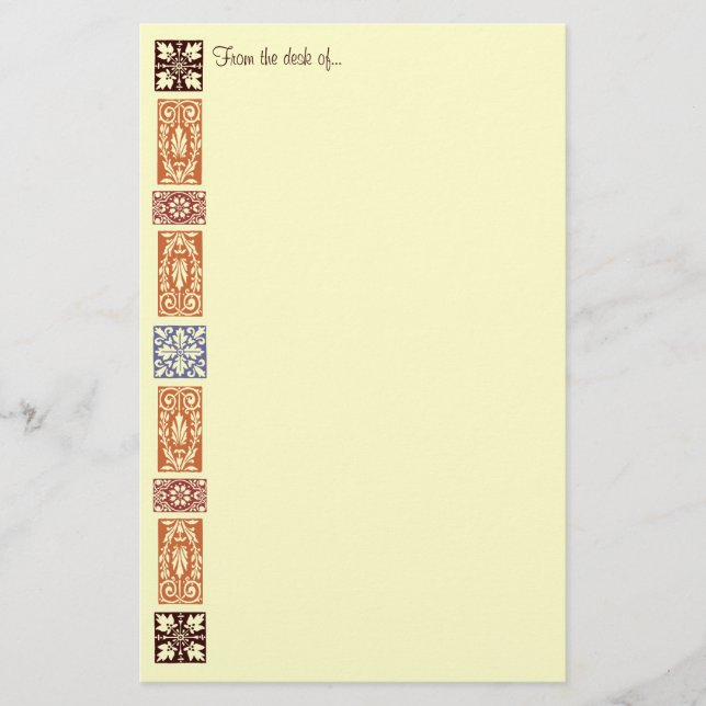 Vintage Harvest Art Anpassningsbar Stationery Brevpapper (Framsida)