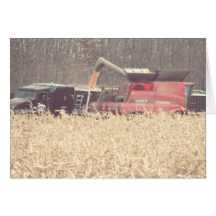 Vintage Harvest Hälsningskort