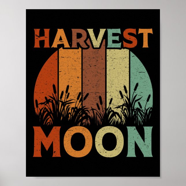 Vintage Harvest Måne Poster (Framsidan)