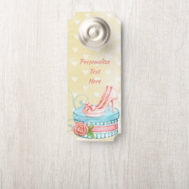 Vintage Hat Box Retro Högklackars Rosa Rumme