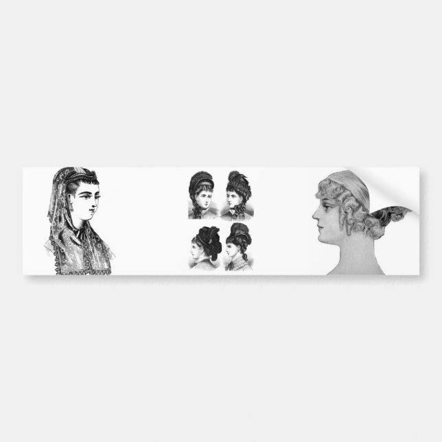 Vintage Hats Bildekal (Framsidan)