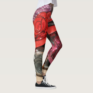 Vintage Hats Leging Mode Design Leggings