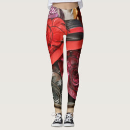 Vintage Hats Leging Mode Design Leggings