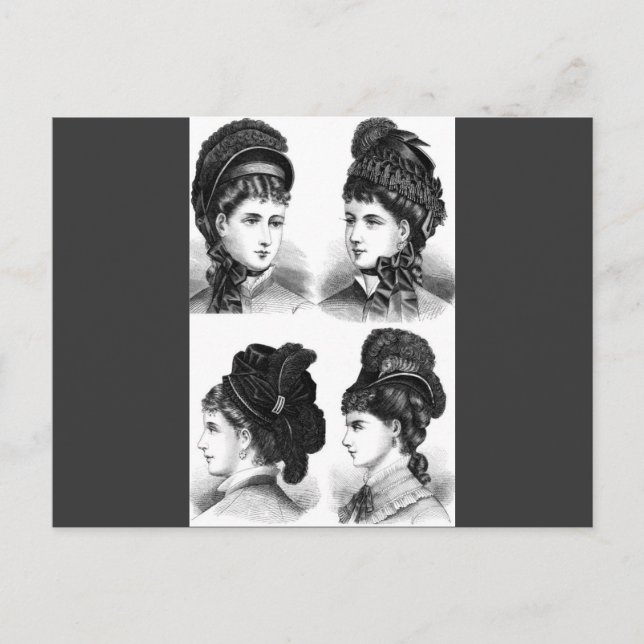 Vintage Hats Vykort (Framsida)