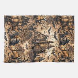 Vintage Haunted House Kökshandduk