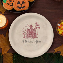 Vintage Haunted House Witch Halloween fest