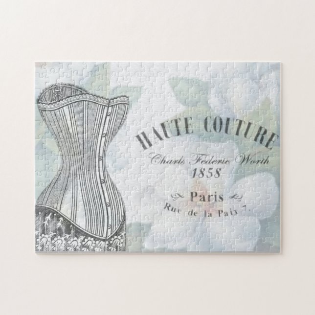Vintage Haute Couture Mode Pussel (Horisontell)