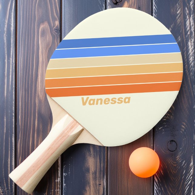 Vintage Hav Solränder med Namn Pingisracket (Skapare uppladdad)