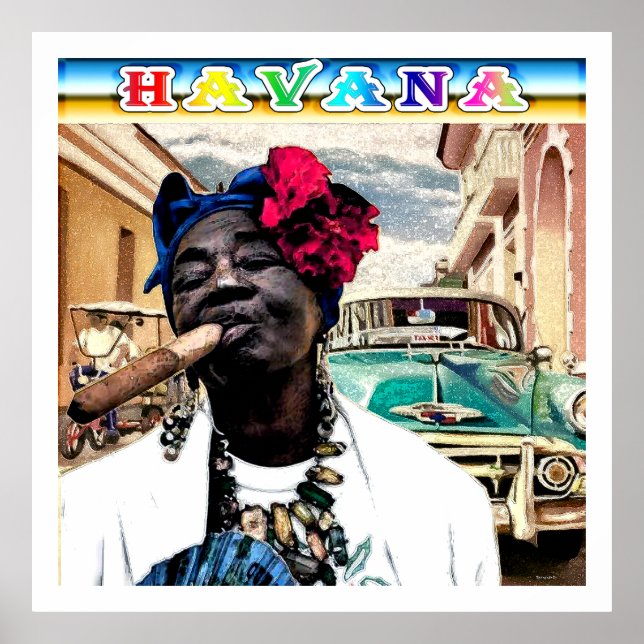 Vintage Havana Kuba Poster (Framsidan)
