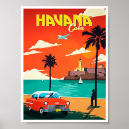 Vintage Havana Kuba Poster
