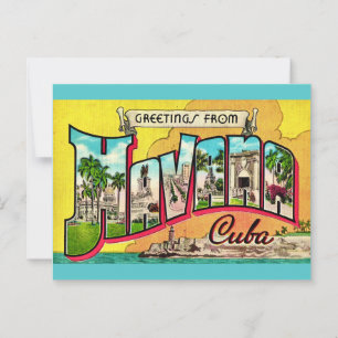 Vintage Havana Kuba vykort