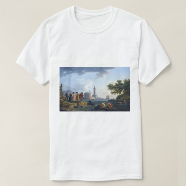 Vintage havsstrand 1776 t shirt (Design framsida)