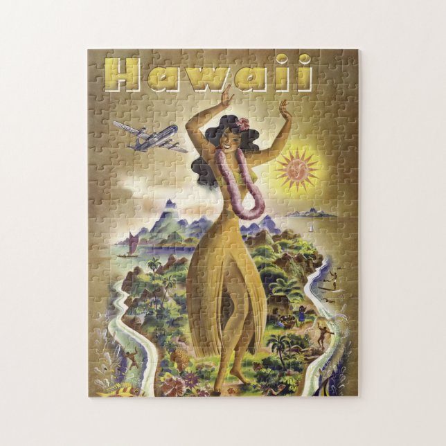 Vintage Hawaii 2 Pussel (Vertikal)