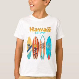 Vintage Hawaii Est. 1959 Retro Surfbrädor T Shirt