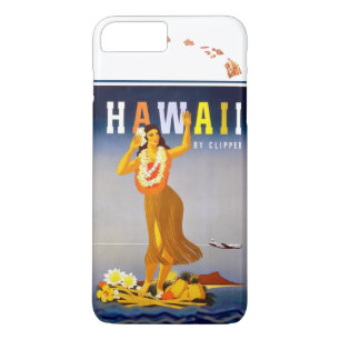 Vintage Hawaii Hula Art Hawaiian Islands Karta