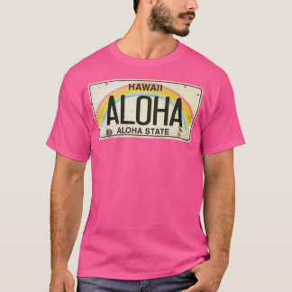Vintage Hawaii License Plate Aloha T Shirt