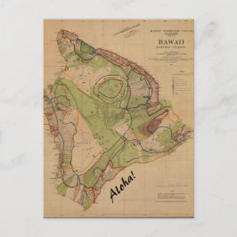 Vintage Hawaii Postcard Aloha Vykort