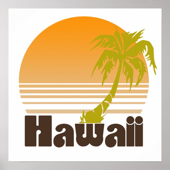 Vintage Hawaii Poster (Framsidan)