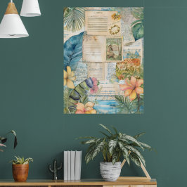 Vintage Hawaii Scrapbook Page 4 Poster