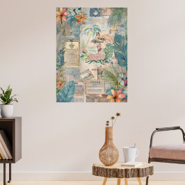 Vintage Hawaii Scrapbook Sida 8 Poster