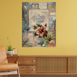 Vintage Hawaii Scrapbook Sida 9 Poster