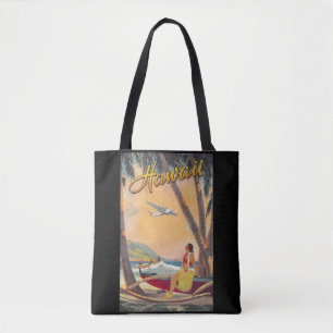 Vintage Hawaii Travel Tygkasse
