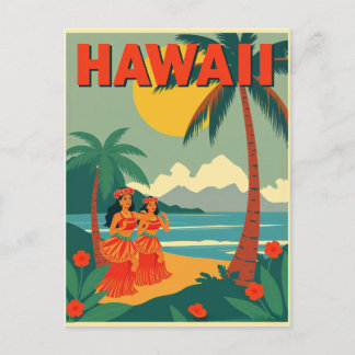 Vintage Hawaii Travel Vykort