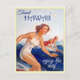 Vintage Hawaii Travel Vykort
