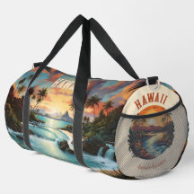Vintage Hawaii Tropical Beach Travel & Gym Namn