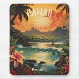 Vintage Hawaii Tropical Beach Travel Musmatta