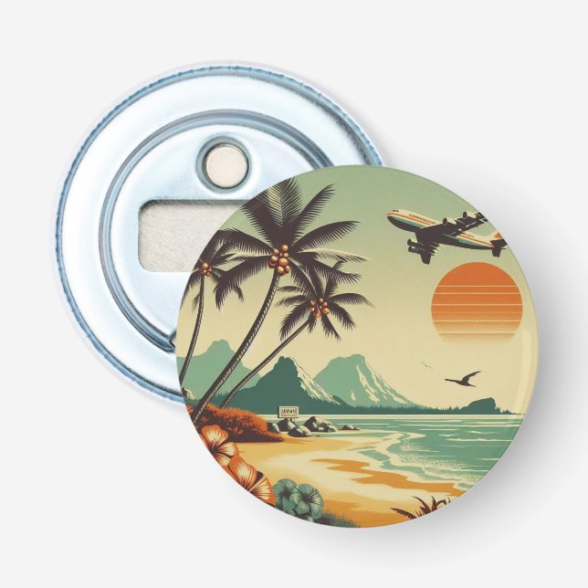 Vintage Hawaii/Tropical Flasköppnare (Framsidan)