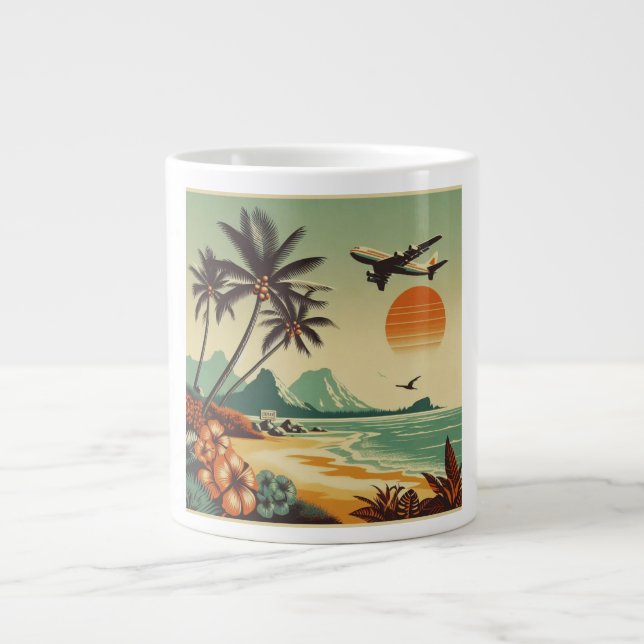 Vintage Hawaii/Tropical Jumbo Mugg (Framsidan)
