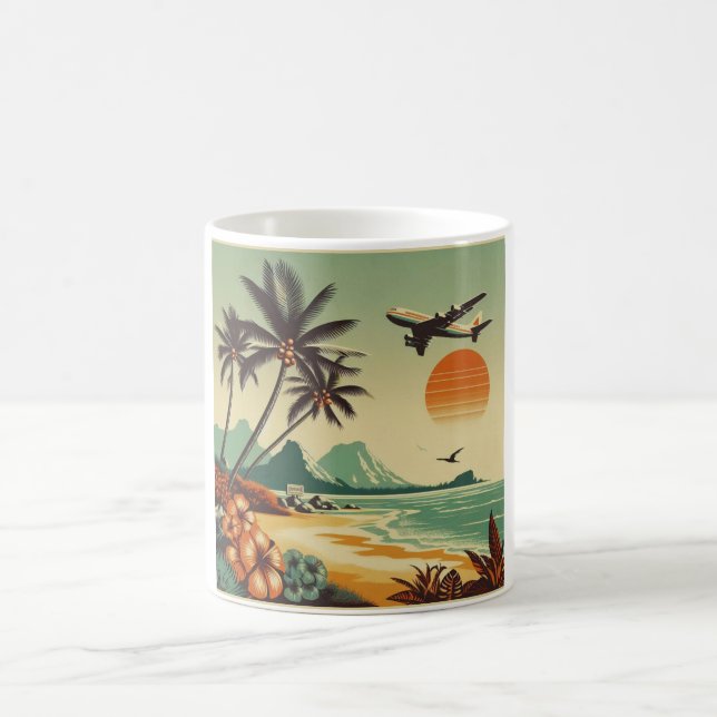 Vintage Hawaii/Tropical Kaffemugg (Center)