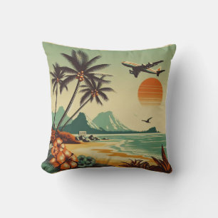 Vintage Hawaii/Tropical Kudde