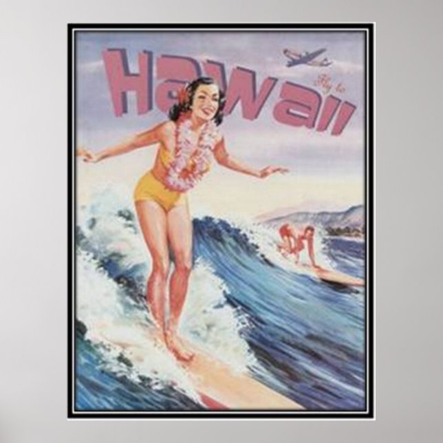 Vintage Hawaii, USA - Poster (Framsidan)