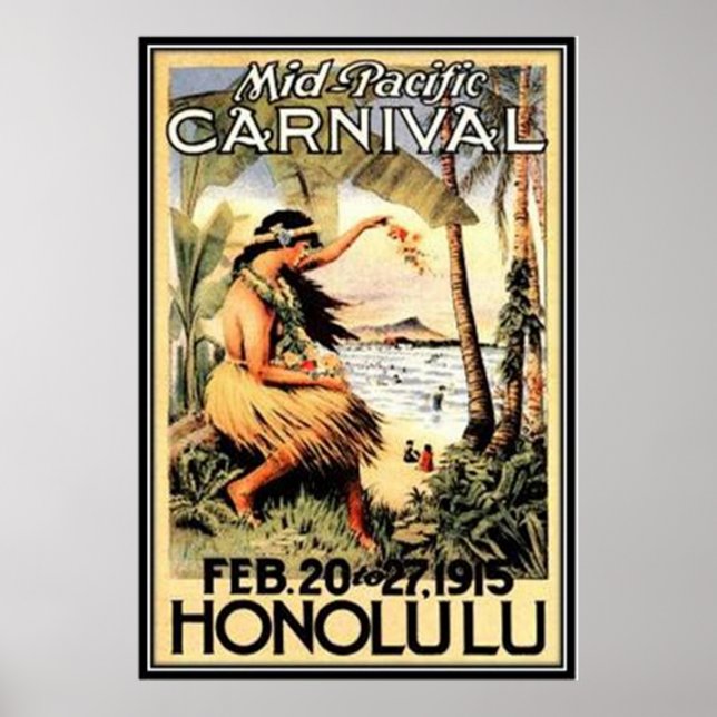 Vintage Hawaii, USA - Poster (Framsidan)