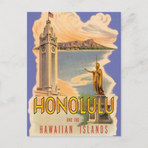 Vintage Hawaii, USA - Vykort