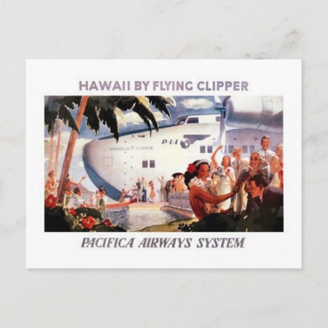 Vintage Hawaii, USA - Vykort (Framsida)