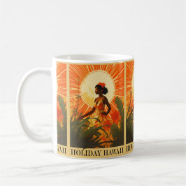 Vintage Hawaii: Vacering av Helgdag Kaffemugg