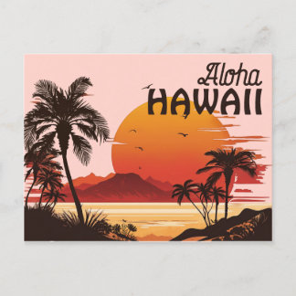 Vintage Hawaii-vykort Helg Vykort