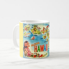 Vintage Hawaiian Islands-mugg Kaffemugg