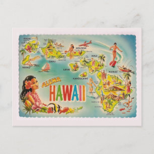 Vintage Hawaiian Postcard Vykort