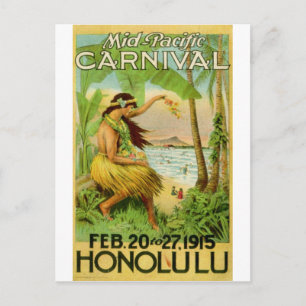 Vintage Hawaiian Travel Vykort