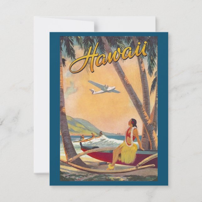 Vintage Hawaiianska öarna Travel Aloha Pacific (Framsida)