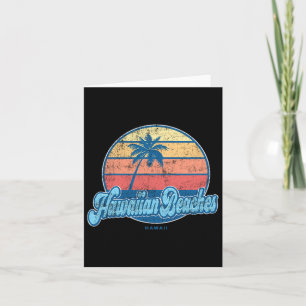 Vintage Hawaiianska stränder Hawaii Hi Clic 70s Re Kort