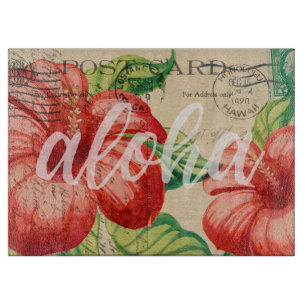 Vintage hawaiianskt hibiskus vykort