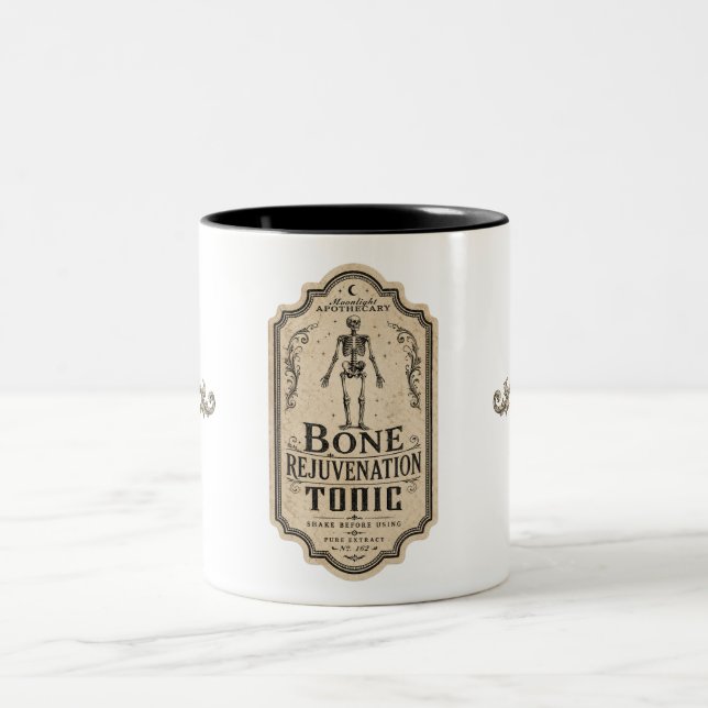 Vintage Häxapotek Potionsetikett Kaffemugg (Center)