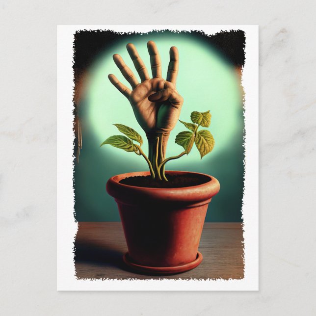 vintage häxkonst vykort (Framsida)