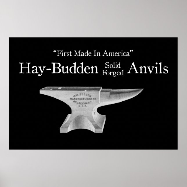Vintage Hay-Budden Anvil Poster (Framsidan)