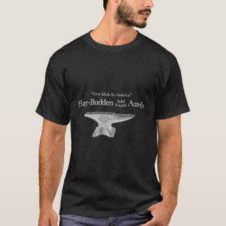 Vintage Hay-Budden Anvil Svartsmide Annons T Shirt